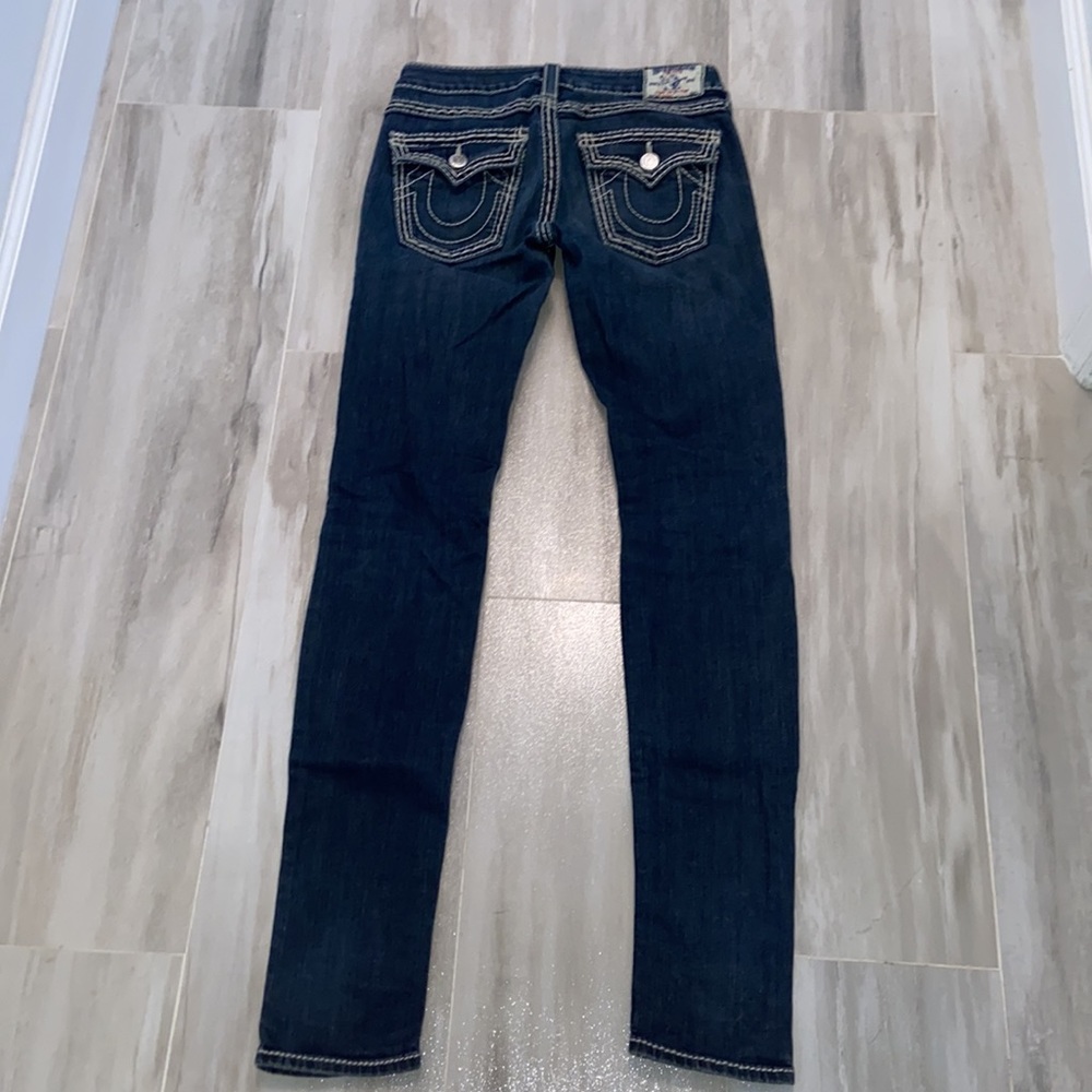 True Religion Skinny Jeans, USA Made, Style: WAK599NB3, 27x33, EUC, $279 MSRP - Picture 11 of 13